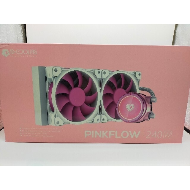 水冷CPUクーラー ID-COOLING PINKFLOW240 LEDホワイトPCパーツ