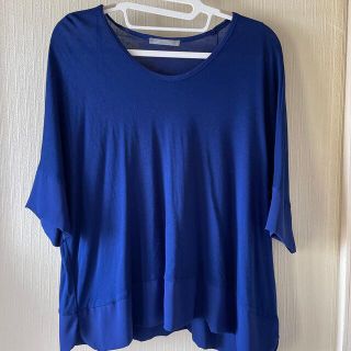 ザラ(ZARA)のZARA カットソー　ロイヤルブルー(カットソー(半袖/袖なし))