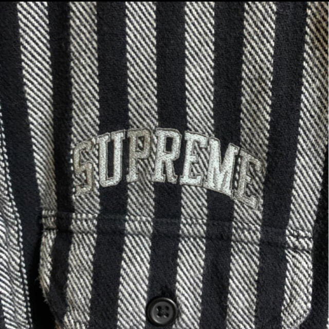 Supreme Stripe Heavyweight Flannel ネルシャツ