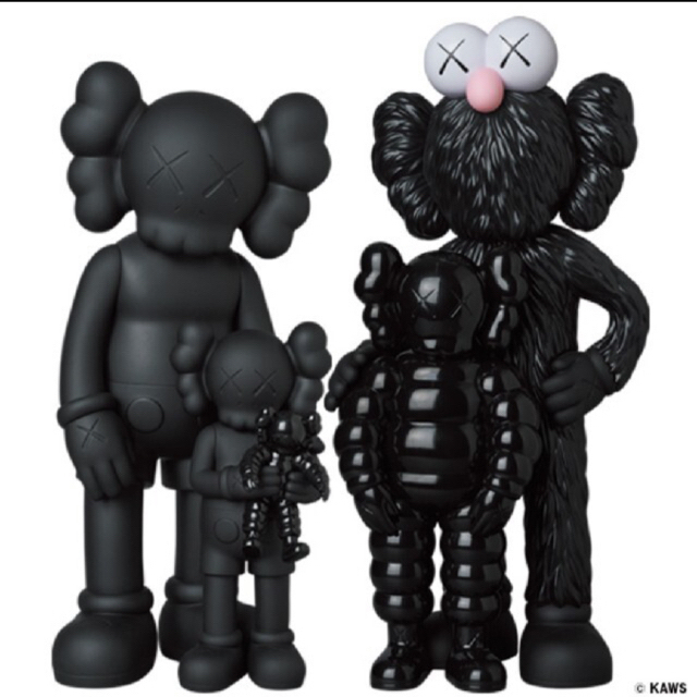 KAWS ♯2 FAMILY BLACK カウズメディコムファミリーブラック