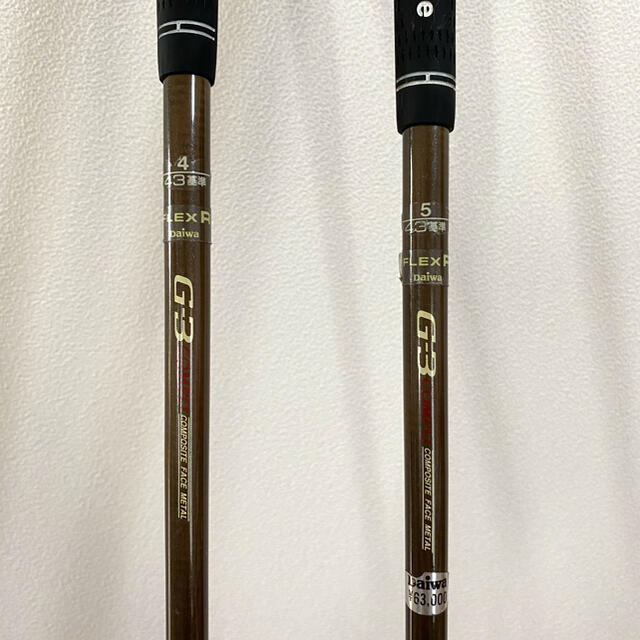 DAIWA(ダイワ)のDaiwa G-3 COMPO カーボンフェース ＃4 ＃5  2本セット スポーツ/アウトドアのゴルフ(クラブ)の商品写真