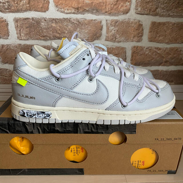 靴/シューズNIKE DUNK LOW×Off-White Lot49 26.5cm ダンク