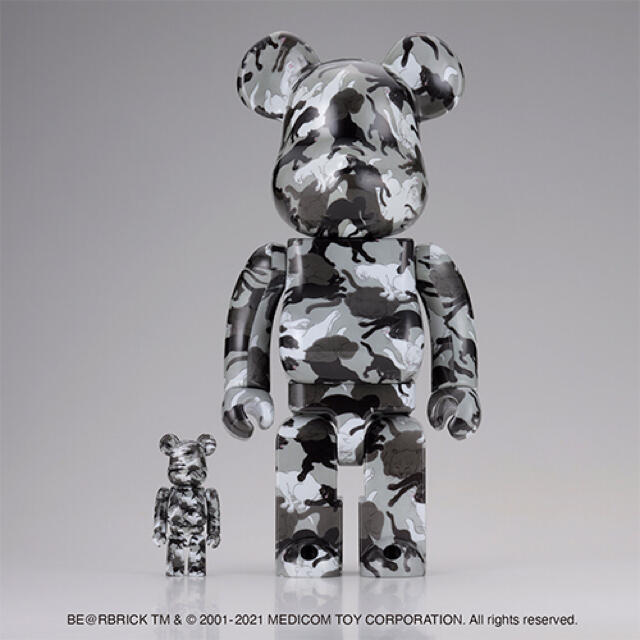 BE@RBRICK 石川真澄「猫しぐさ 名採模様」 100% & 400%