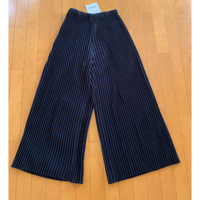 エンフォルドENFOLD今期今季完売プリーツワイドパンツネイビー38¥33000 4