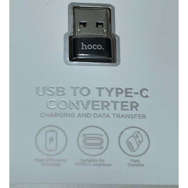 ☆hocoのMODEL UA6  USB TO TYPE-C 変換アダプター スマホ/家電/カメラのPC/タブレット(PC周辺機器)の商品写真