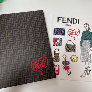 フェンディ(FENDI)のSPUR付録  FENDIノート、ステッカー(ノート/メモ帳/ふせん)