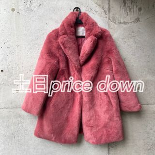 セシルマクビー(CECIL McBEE)の【古着】CECIL McBEE ピンクフェイクファーコート(毛皮/ファーコート)