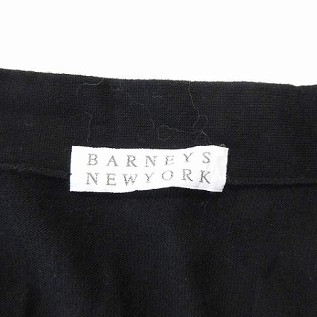 BARNEYS NEW YORK(バーニーズニューヨーク)のバーニーズニューヨーク ニット カーディガン 長袖 ボウタイ ウール 黒 38 レディースのトップス(カーディガン)の商品写真