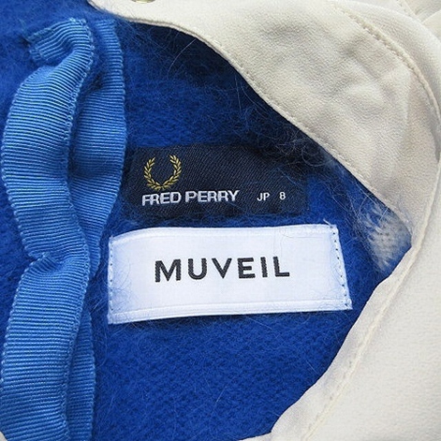 FRED PERRY(フレッドペリー)のフレッドペリーｘミュベール コラボ ニット セーター 長袖 青 8 IBO13 レディースのトップス(ニット/セーター)の商品写真