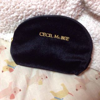 セシルマクビー(CECIL McBEE)のCECILMcBEE/ベロアポーチ(ポーチ)