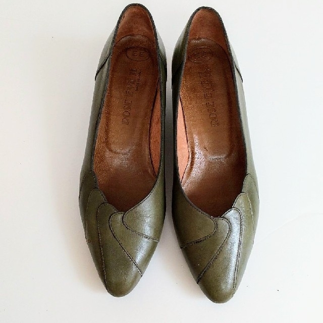 今月セール‼️✨上品なモスグリーンEEローヒール.ROSE EVEN✨ レディースの靴/シューズ(ハイヒール/パンプス)の商品写真