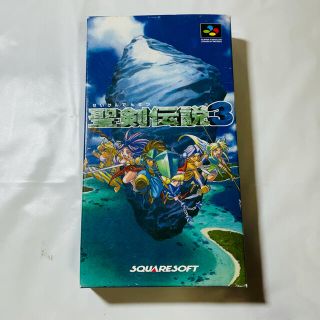 スクウェアエニックス(SQUARE ENIX)の聖剣伝説3 スーパーファミコン　説明書・箱付き(家庭用ゲームソフト)