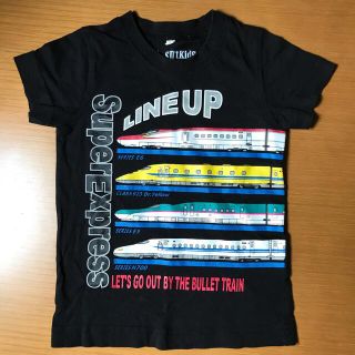 美品○新幹線黒Ｔシャツ　100センチ(Tシャツ/カットソー)