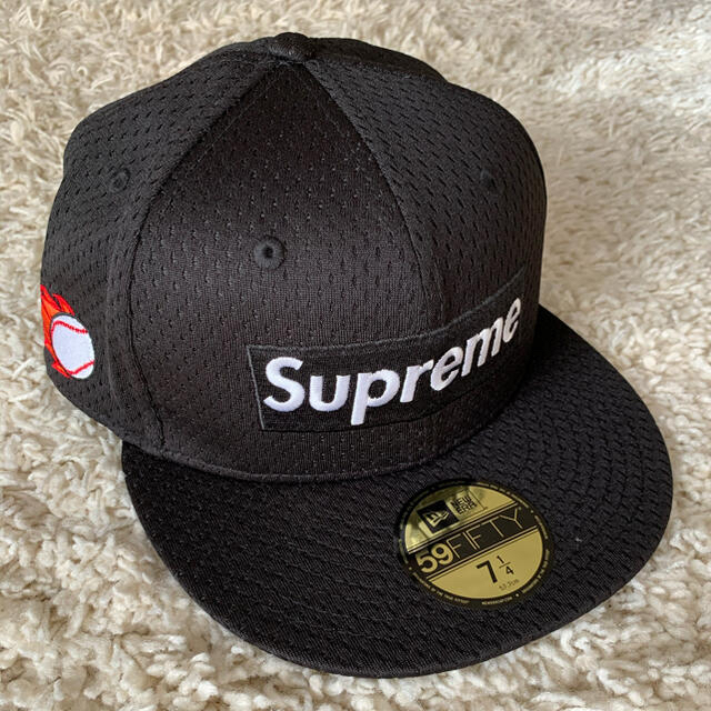 supreme x new era 2点セット 7 1/4 ブラック