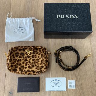 プラダ(PRADA)の週末限定価格！PRADA レオパードショルダーバッグ(ショルダーバッグ)