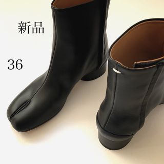 マルタンマルジェラ(Maison Martin Margiela)の新品/36 メゾン マルジェラ ローヒール タビ 足袋ブーツ ブラック(ブーツ)