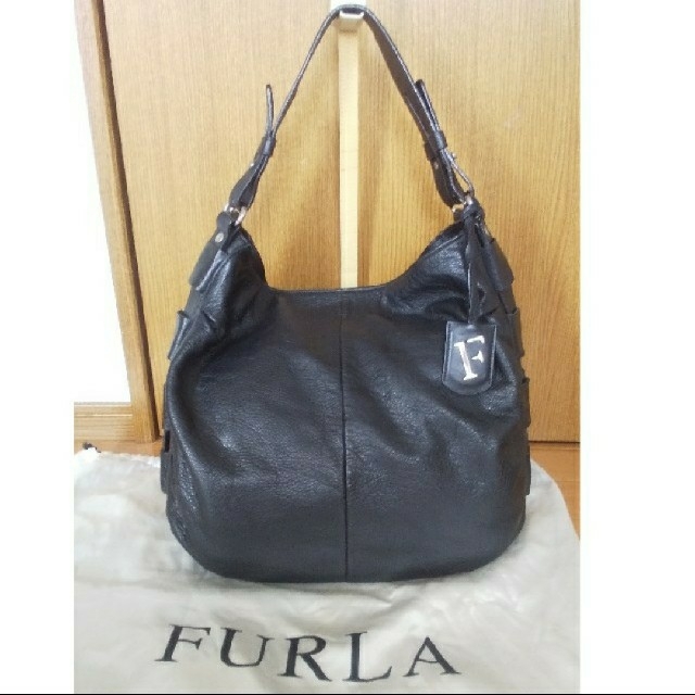 FURLA】フルラ  ショルダー トートバッグ  黒系  大容量