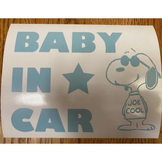 スヌーピー(SNOOPY)のBABY IN CAR///ステッカー(その他)