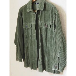 ザラ(ZARA)のZARA  コーデュロイ シャツジャケット(ミリタリージャケット)