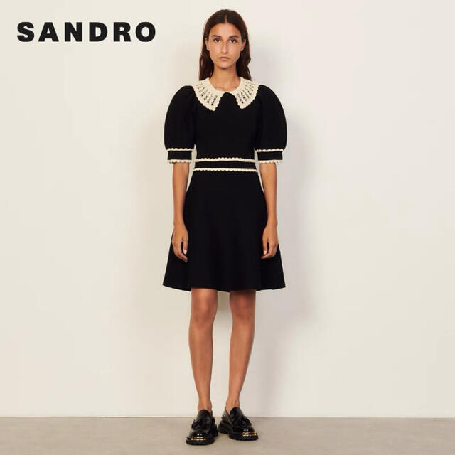 ❤️Sandro2021新作　新品　黒ワンピース　綺麗上品