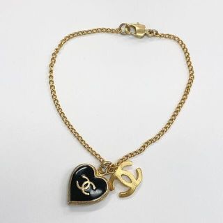 シャネル(CHANEL)のCHANEL シャネル ココマーク ハート ブレスレット アクセサリー (ブレスレット/バングル)