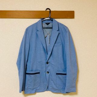 ポールスミス(Paul Smith)のポールスミス　ジャケット　ヘリンボーン　花柄　水色　Ｌ(テーラードジャケット)