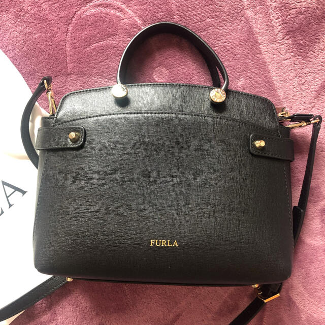 【専用】　FURLA ハンドバッグ　ショルダーバッグ　2way アガタ　黒