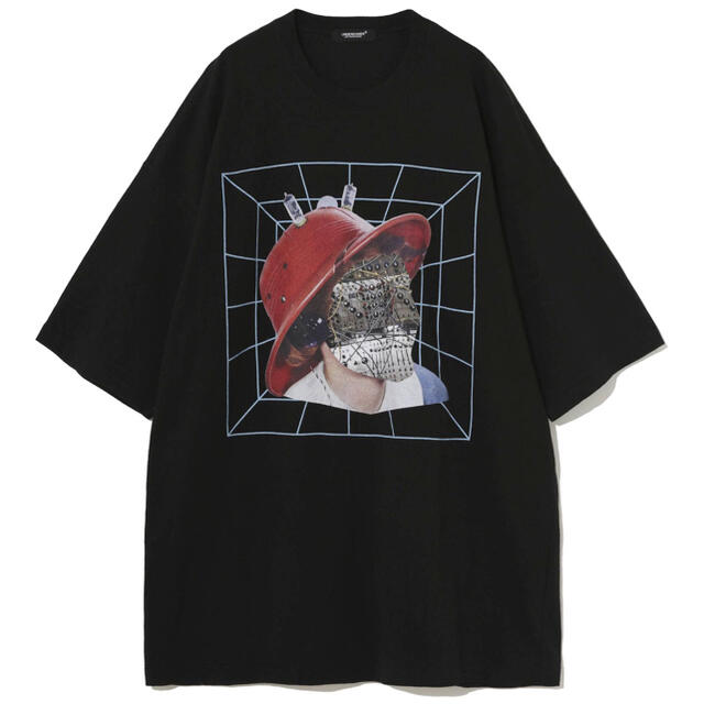 UNDERCOVER BIGSIZE TEE FACE BLACK 2