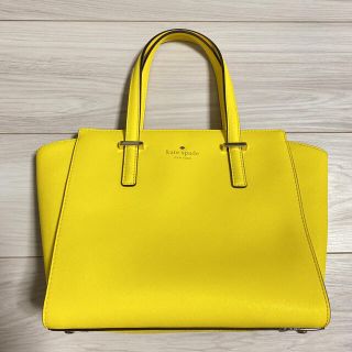 ケイトスペードニューヨーク(kate spade new york)の【美品】ケイトスペード 2way イエロー ハンドバッグ(ハンドバッグ)