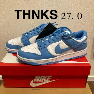 ナイキ(NIKE)のNIKE DUNK LOW  University Blue 27.0(スニーカー)