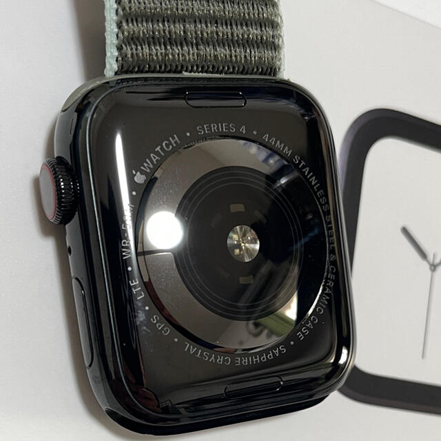 Apple Watch(アップルウォッチ)のApple Watch 4 Cellular 44mm ブラックステンレス メンズの時計(腕時計(デジタル))の商品写真