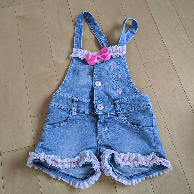 EARTHMAGIC(アースマジック)の女のコオーバーオール キッズ/ベビー/マタニティのキッズ服女の子用(90cm~)(その他)の商品写真