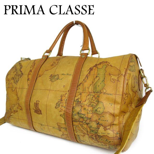PRIMA CLASSE - プリマクラッセ 地図柄 2WAY 肩掛け ショルダー ボストン ハンド バッグの通販 by ローツェ's