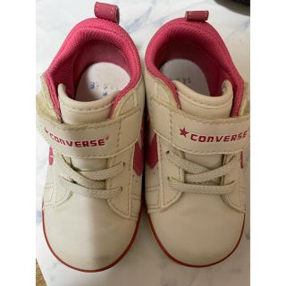 コンバース(CONVERSE)の子供靴　converse ピンク靴　14.5センチ(スニーカー)