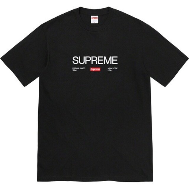 【S】黒 Supreme Est. 1994 Tee "Black"Tシャツ