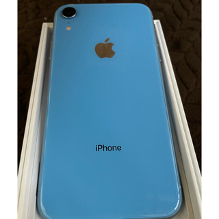 iPhone XR 128GB ブルー　ケース付きSIMフリー