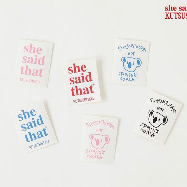 靴下屋(クツシタヤ)のshe said that 靴下屋 コラボ ステッカーセット 完売品 エンタメ/ホビーの本(ファッション/美容)の商品写真