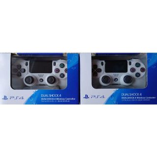 【2個セット】　DUALSHOCK 4　ホワイト　 SONY PS4 純正(その他)