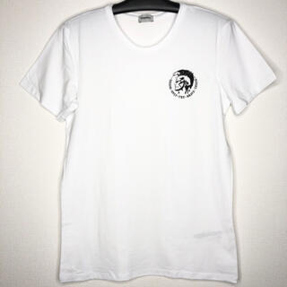 ディーゼル(DIESEL)のディーゼル　メンズL　Tシャツ　 クルーネックシャツ　ホワイト　インナーシャツ(Tシャツ/カットソー(半袖/袖なし))