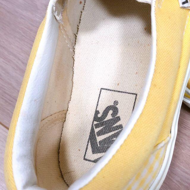 VANS(ヴァンズ)の＜新品/訳あり＞VANS スリッポン ギンガムチェック柄（黄色）27cm メンズの靴/シューズ(スリッポン/モカシン)の商品写真