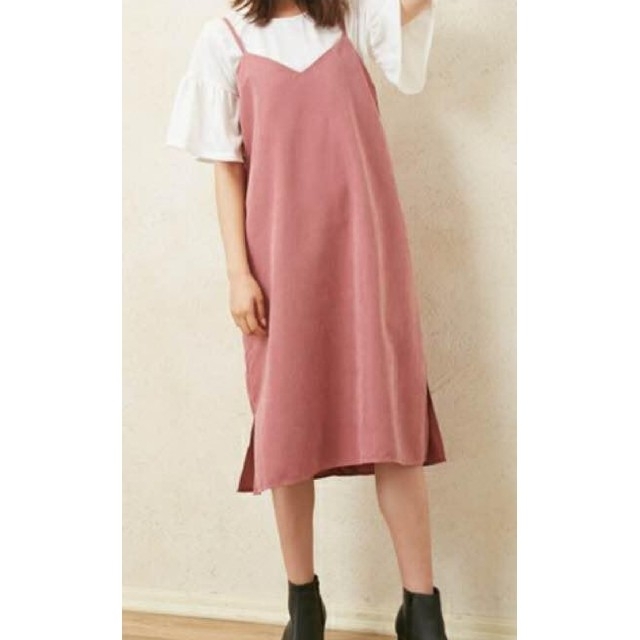 INGNI(イング)の422*NEW!!INGNI/イング★ピーチキャミワンピ＋フレアＴシャツＳＥＴ レディースのワンピース(ロングワンピース/マキシワンピース)の商品写真