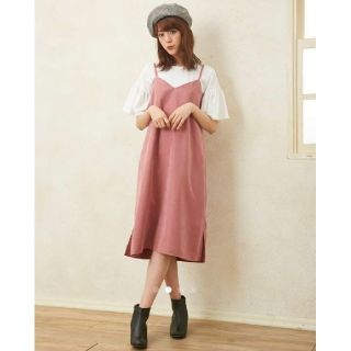 イング(INGNI)の422*NEW!!INGNI/イング★ピーチキャミワンピ＋フレアＴシャツＳＥＴ(ロングワンピース/マキシワンピース)