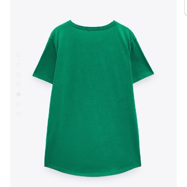 ZARA(ザラ)のZARA　(XL　緑)　ベーシックTシャツ　3 レディースのトップス(Tシャツ(半袖/袖なし))の商品写真