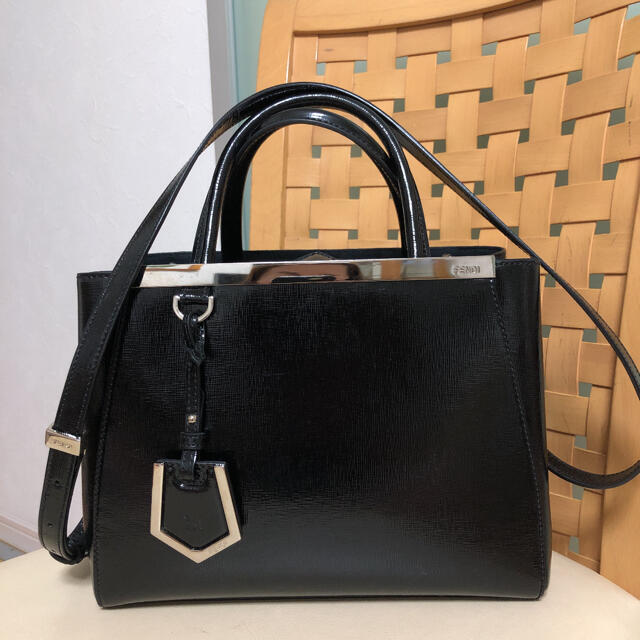 FENDI フェンディ  プチトゥージュール　エナメル2wayバッグ