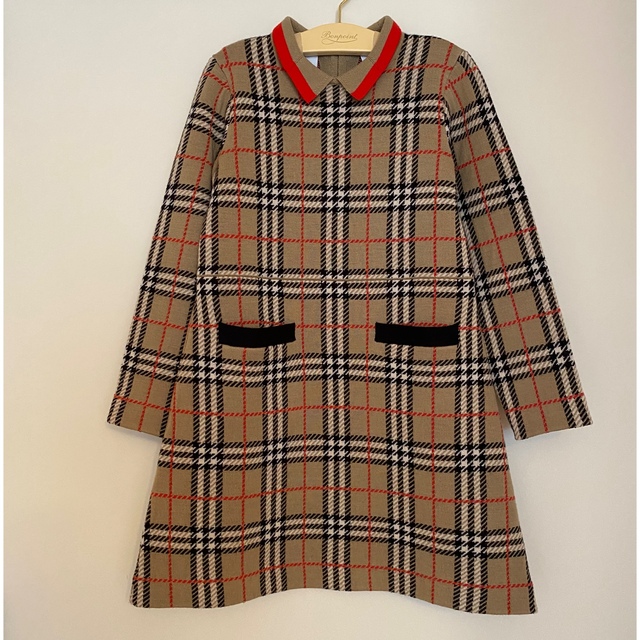 ボンポワン☆バーバリー☆ワンピース2点セット☆size8 ボンポワン☆バーバリー☆ワンピース2点セット☆size8