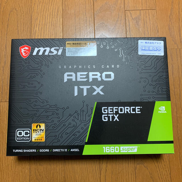 MSI GEFORCE GTX 1660 SUPER AERO ITX OC スマホ/家電/カメラのPC/タブレット(PCパーツ)の商品写真