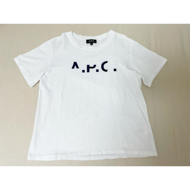 A.P.C(アーペーセー)のA.P.C/アーペーセー　ロゴTシャツ　白 レディースのトップス(Tシャツ(半袖/袖なし))の商品写真