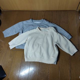 ユニクロ(UNIQLO)の値下げ　ユニクロ　ベビー　80センチ　男の子 冬用　トレーナー　起毛　2枚セット(トレーナー)