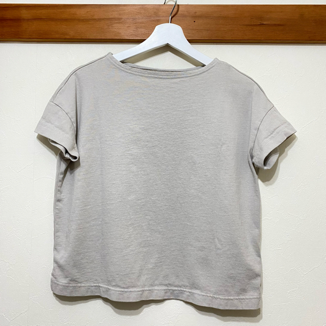 MUJI (無印良品)(ムジルシリョウヒン)の【無印良品】Ｔシャツ（半袖）無地・ボーダー婦人ＸＳ～Ｓ・ライトグレー レディースのトップス(Tシャツ(半袖/袖なし))の商品写真