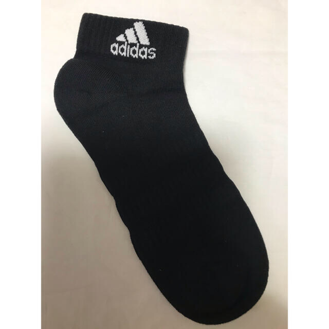 adidas(アディダス)の 計3足 adidas アンクル ソックス 25〜27黒3足 メンズのレッグウェア(ソックス)の商品写真